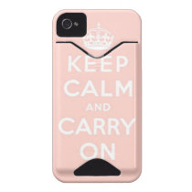 keep calm and carry on Original Iphone 4 Id Cover