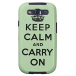 keep calm and carry on Original Samsung Galaxy SIII Cases