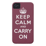 keep calm and carry on Original Case-Mate iPhone 4 Cases