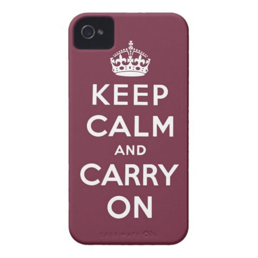 keep calm and carry on Original Case-Mate iPhone 4 Cases