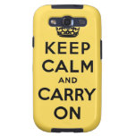 keep calm and carry on Original Samsung Galaxy S3 Cases
