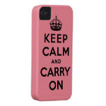 keep calm and carry on Original Case-Mate iPhone 4 Case