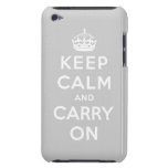 keep calm and carry on Original Barely There iPod Covers