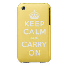 keep calm and carry on Original iPhone 3 Cover