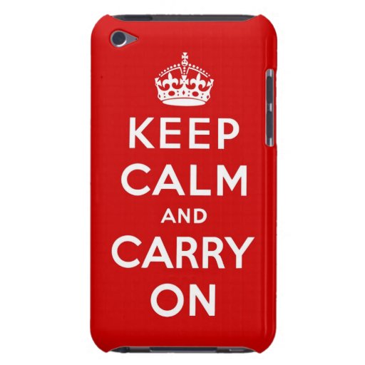 keep calm and carry on Original iPod Touch Covers