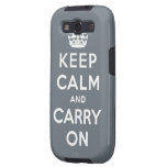 keep calm and carry on Original Galaxy SIII Case