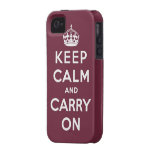 keep calm and carry on Original iPhone 4/4S Cover