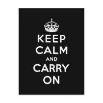 keep calm and carry on Original Post Card