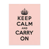 keep calm and carry on Original Postcard