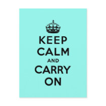 keep calm and carry on Original Postcard