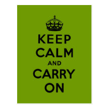 keep calm and carry on Original Postcards