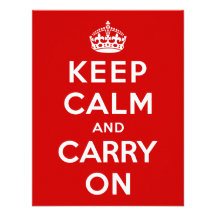 Keep Calm and Carry On Personalized Invite