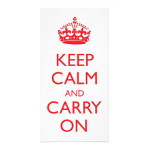 Keep Calm and Carry On Personalized Photo Card