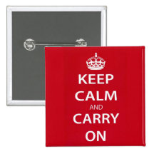 Keep Calm and Carry On Pinback Button