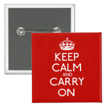 Keep Calm And Carry On Pins