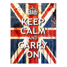 Keep Calm and Carry On Post Card