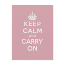 Keep Calm And Carry On Post Card