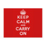 Keep Calm and Carry On Postcard