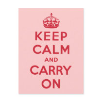Keep Calm And Carry On Postcard