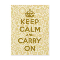 Keep Calm And Carry On Post Card