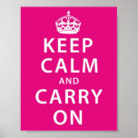 Keep Calm and Carry On Poster