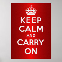 Keep Calm And Carry On Poster