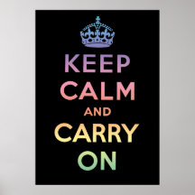 Keep Calm And Carry On Poster