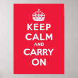 Keep Calm and Carry On_RED Print