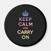Keep Calm And Carry On Refrigerator Magnets