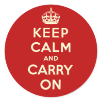 Keep Calm And Carry On Stickers