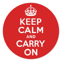 Keep Calm and Carry On Sticker