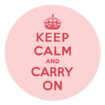 Keep Calm And Carry On Sticker