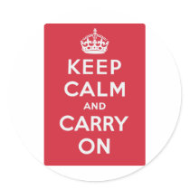 Keep Calm And Carry On Stickers