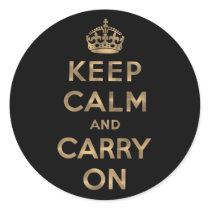 Keep Calm And Carry On Stickers