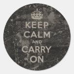 Keep Calm And Carry On Stickers