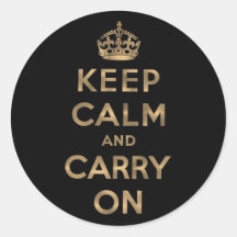 Keep Calm And Carry On Stickers