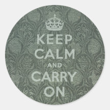 Keep Calm And Carry On Stickers