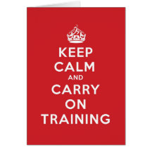 Keep Calm and Carry On Training Cards