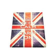 keep calm and carry on vintage Union Jack flag Stretched Canvas Print