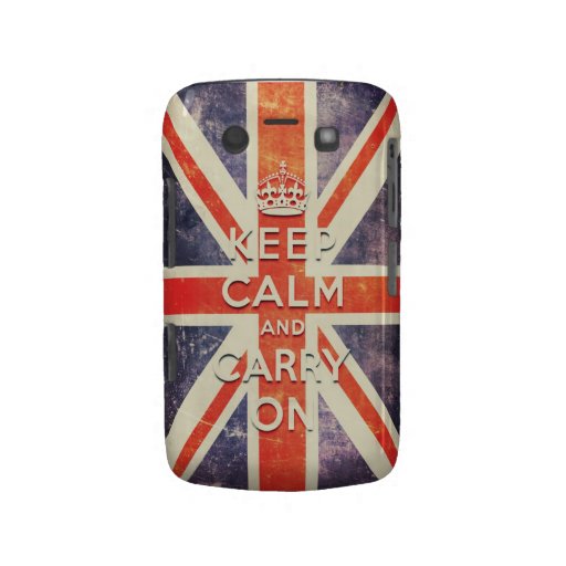 keep calm and carry on vintage Union Jack flag Blackberry Bold Covers