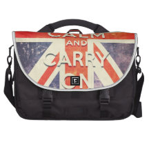 keep calm and carry on vintage Union Jack flag Bags For Laptop