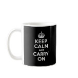 Keep Calm And Carry On. White. Best Price Custom Mugs