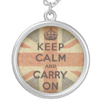 Keep Calm and Carry On with UK  Flag Jewelry
