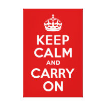 Keep Calm and Carry On Wrapped Canvas
