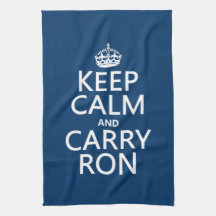 Keep Calm and Carry Ron (customise colors) Kitchen Towels