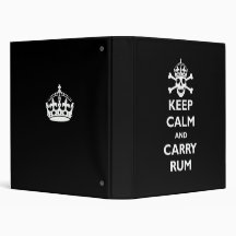 Keep Calm and Carry Rum Binders