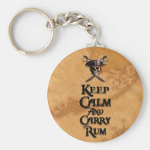 Keep Calm And Carry Rum Key Chain