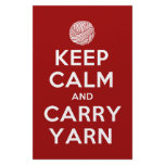 keep calm and carry yarn custom stationery