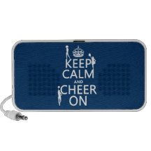 Keep Calm and Cheer On (cheerleaders)(any colour) Travelling Speaker