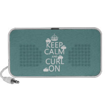 Keep Calm and Curl On (any colour) Mp3 Speakers